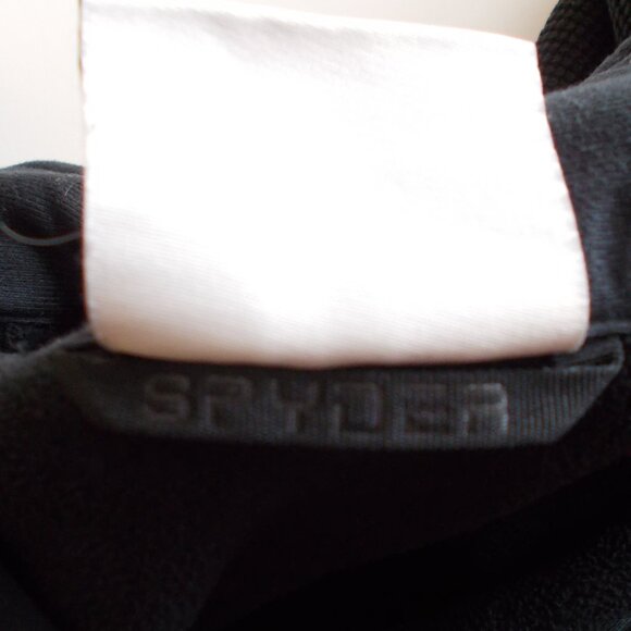 SPYDER Men's Black Fleece lined Pullover Sweater 1/4 zip Size XL - Picture 13 of 14